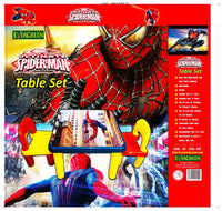 Evergreen Table With Two Chairs Assorted Characters For Kids Study And Activity Learning Toy Play Set