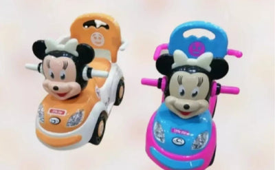 Mickey Mouse Push Car With Lights Music