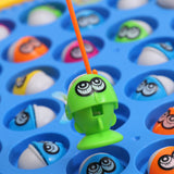 Fishing Game Toy Set with Rotating Board with Music On/Off Switch for Quiet Play,