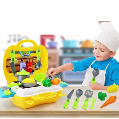 Little Chef Kitchen Suitcase – 26-Piece Portable Playset
