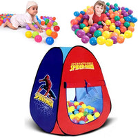 Pack Of 2 - Spiderman Tent House - Multicolour + Soft Plastic Balls 50 PCs