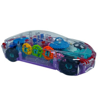 Light and Music Funny Gear Racing Battery Operated Toy Car For Kids and Toddlers