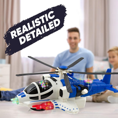 SkyRanger Bump & Go Helicopter – Lights & Sounds Adventure (Blue)