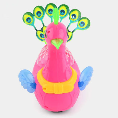 DazzleFeathers – Interactive Light-Up Peacock Toy