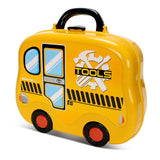 Kids Construction Tools Pretend Play Set Briefcase With Accessories Yellow