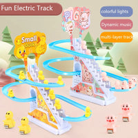 Duck Race Track Set With LED Flashing Lights & Music