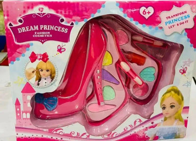 Barbie Shoe Makeup Cosmetic Set for Girls Pretend Play