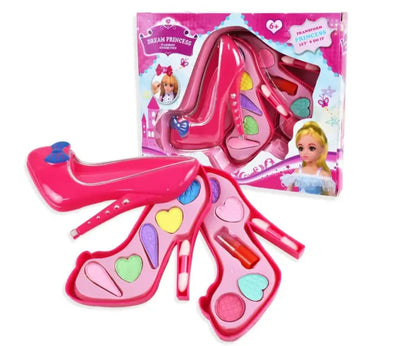 Barbie Shoe Makeup Cosmetic Set for Girls Pretend Play