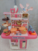 Modern Dream Kitchen Stand – Stylish & Functional Red Wooden Storage