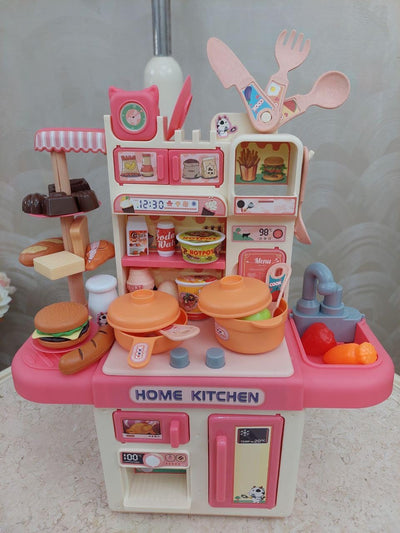 Modern Dream Kitchen Stand – Stylish & Functional Red Wooden Storage