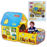Pack Of 2 - Wisdom House Yellow Baby Pop Up Tent + 50 Soft Plastic Tent Balls