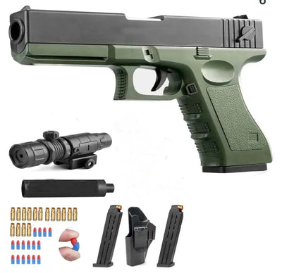 Glock Blaster Pro – Safe Foam Dart Toy Gun with Shell Ejection (For Kids & Adults)