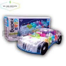 Light and Music Funny Gear Racing Battery Operated Toy Car For Kids and Toddlers