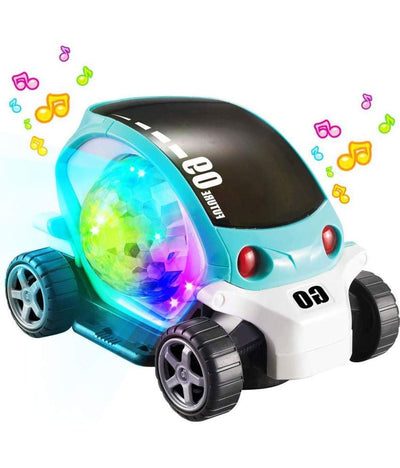 Future 09 Toy Car Battery Operated Bump and Go Car, 4D Lights, Dancing Toy For Kids