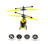 SkyRider 2-in-1 RC Helicopter – Hand Sensor Charging & 3D Light Show