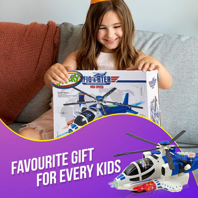 SkyRanger Bump & Go Helicopter – Lights & Sounds Adventure (Blue)