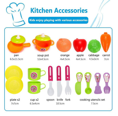 Little Chef Kitchen Suitcase – 26-Piece Portable Playset