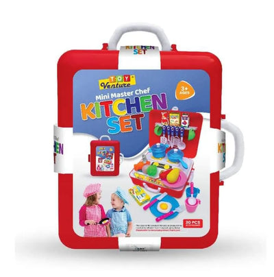 Mini Master Chef Briefcase – 30-Piece Portable Kitchen Playset