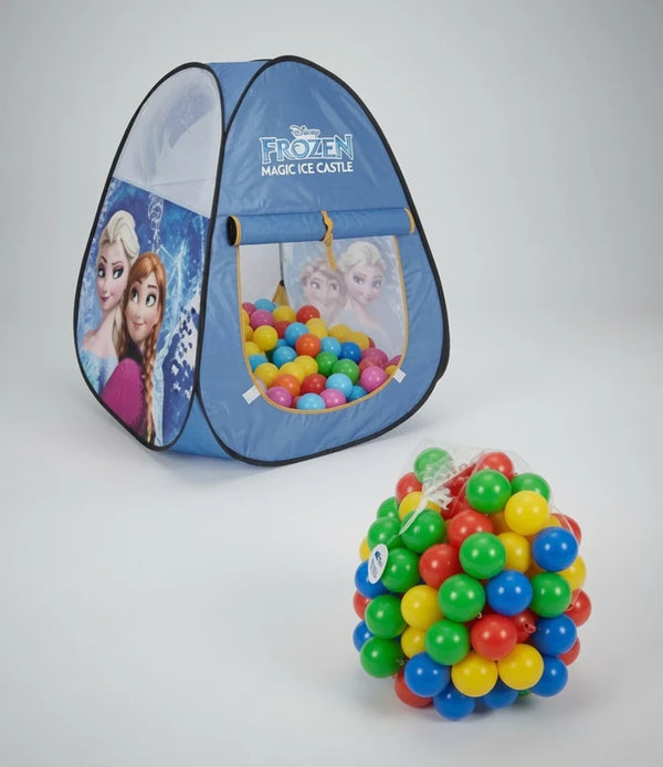 Pack Of 2 - Frozen Tent House with 50 Pcs Soft Plastic Balls