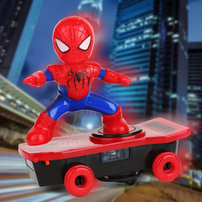 Spider Man Electric Stunt Skateboard Toy (large size)