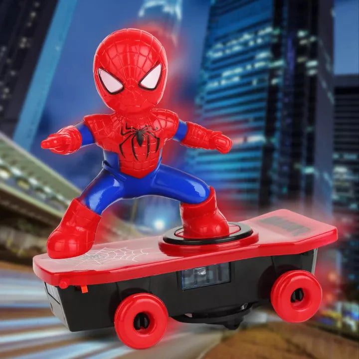 Spider Man Electric Stunt Skateboard Toy (large size)