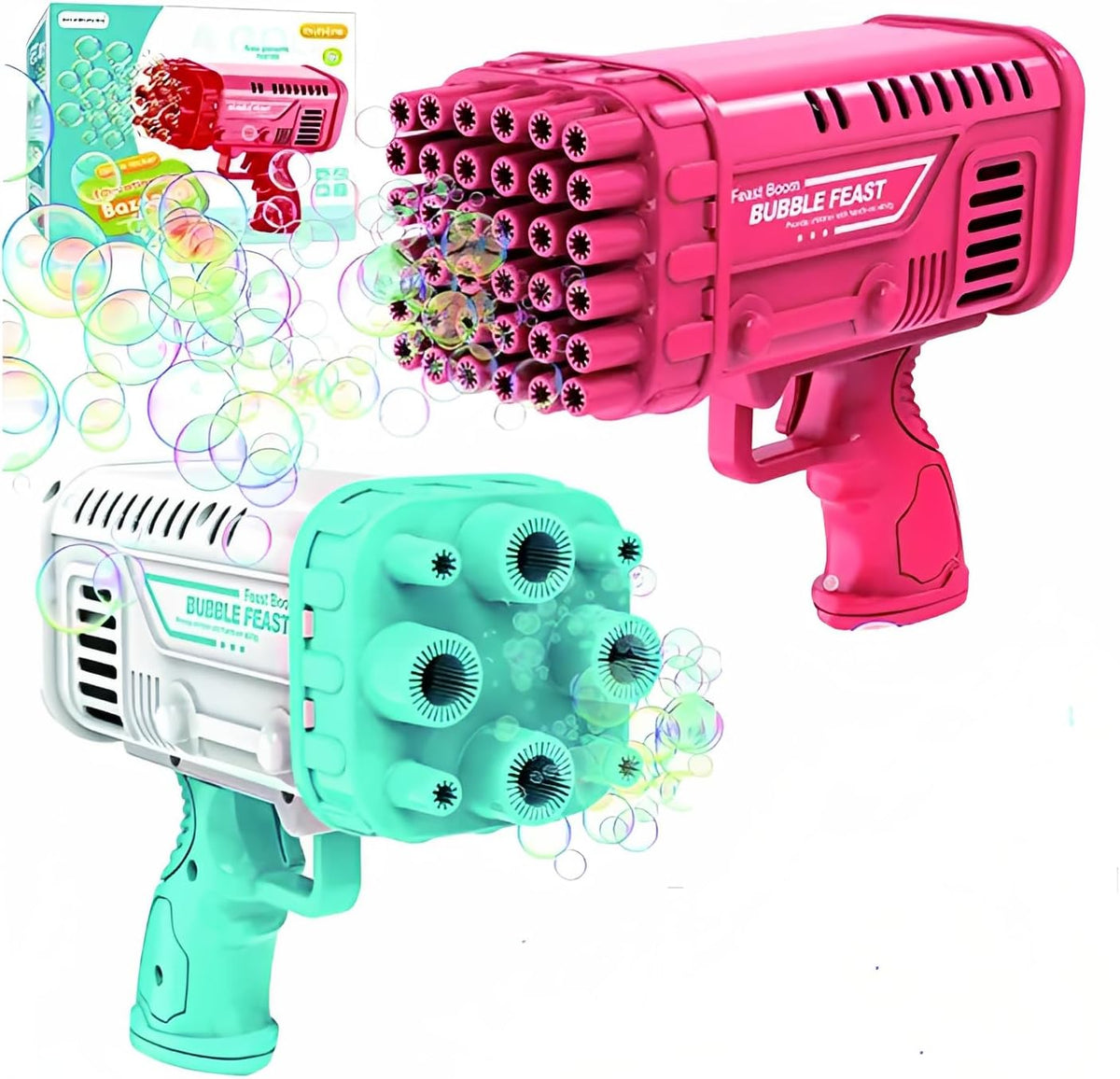 Bubble Storm Pro – 36-Hole Electric Bubble Blaster – KIDSOM