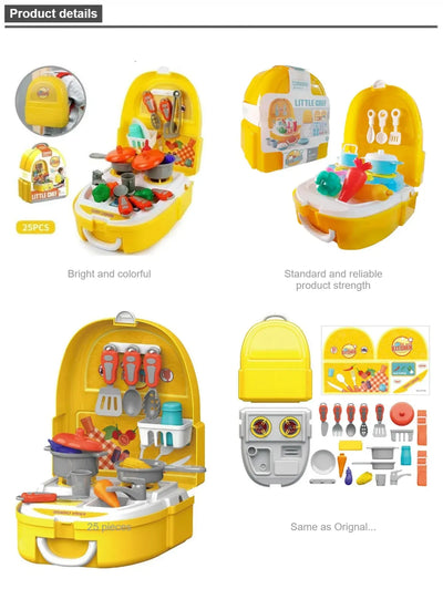 Chef's Adventure Backpack – 2-in-1 Kitchen & Role-Play Set