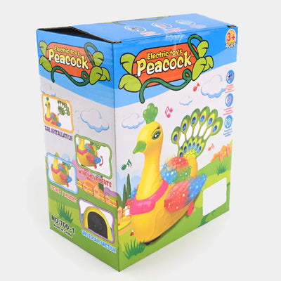 DazzleFeathers – Interactive Light-Up Peacock Toy